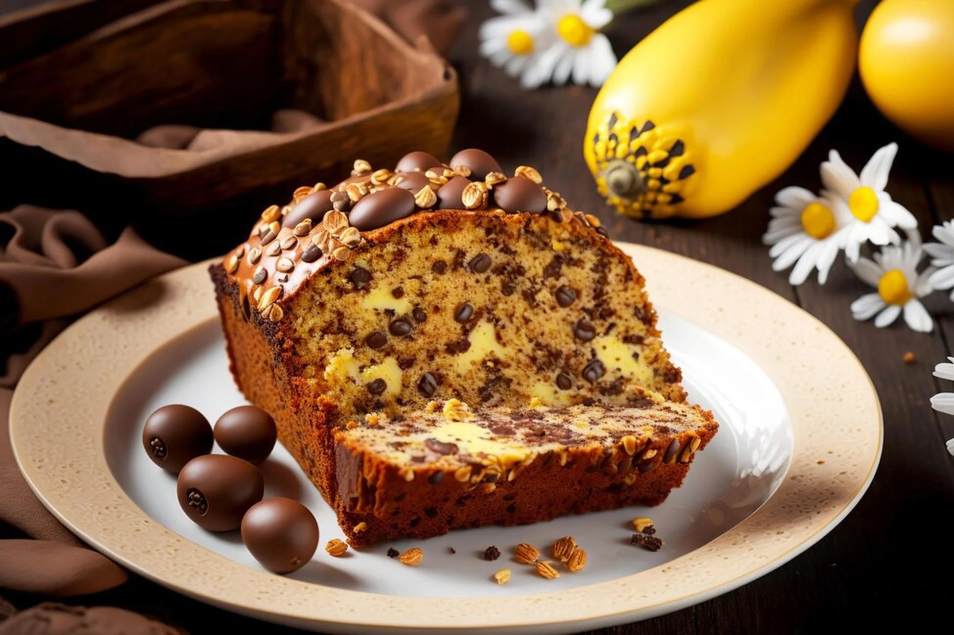 Banana chocolate chip cake