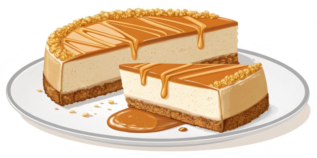 What is creme brulee cheesecake made of?