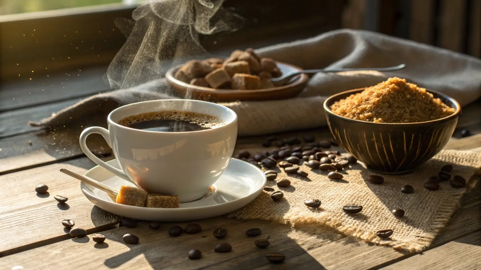brown sugar in coffee