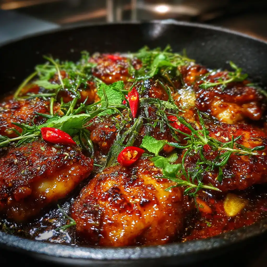 Marmalade used in spicy glaze for chicken