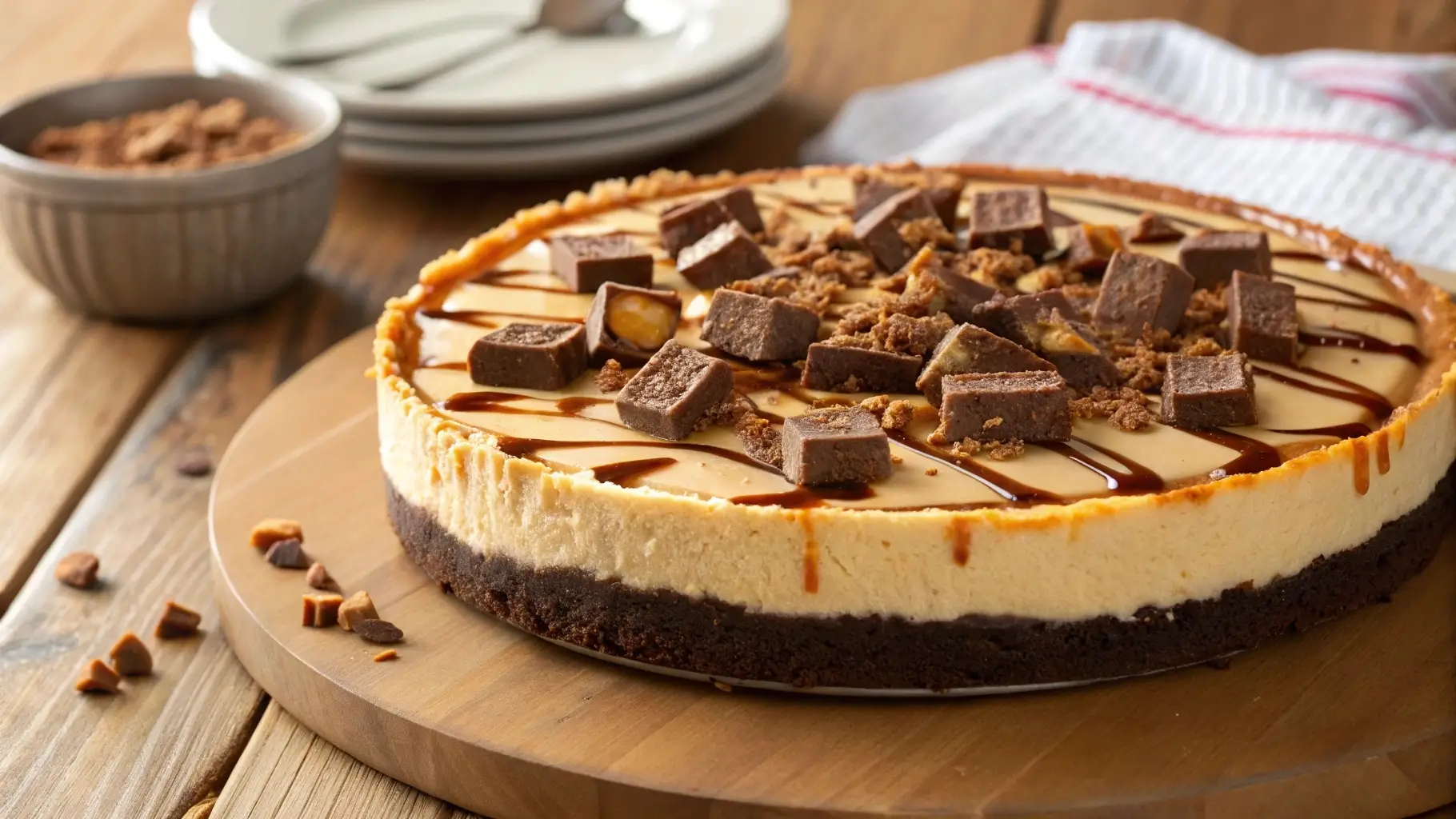 reese's caramel cheesecake