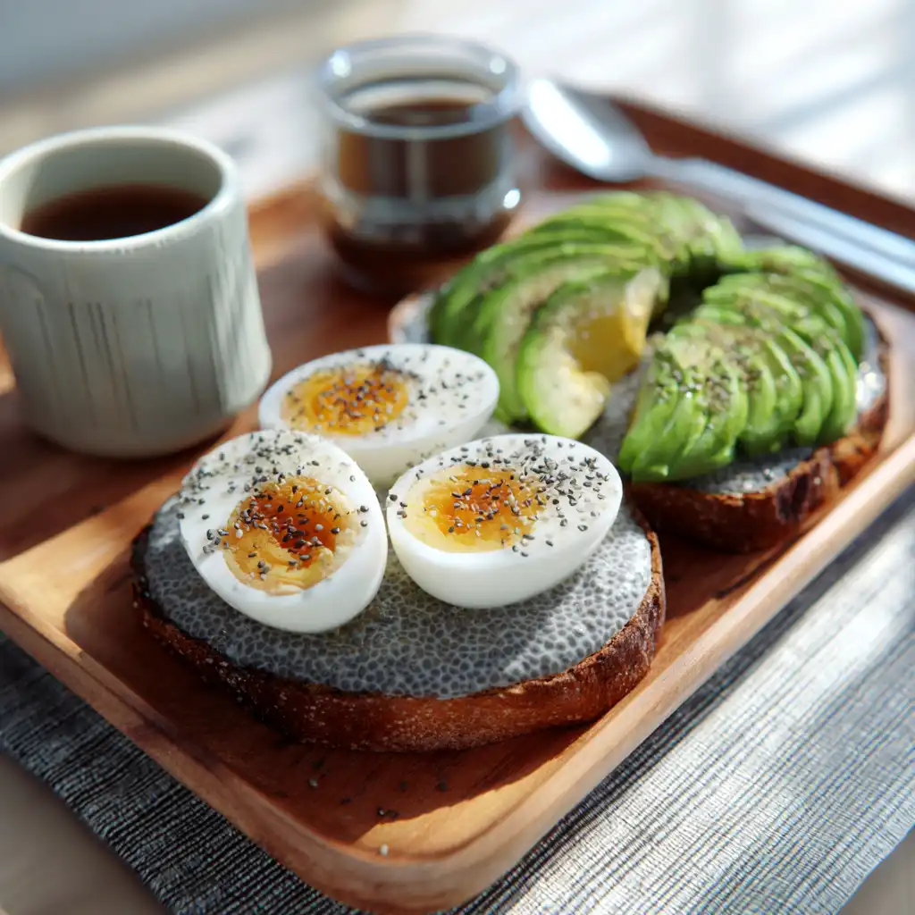 Wegovy diet breakfast ideas with eggs and chia