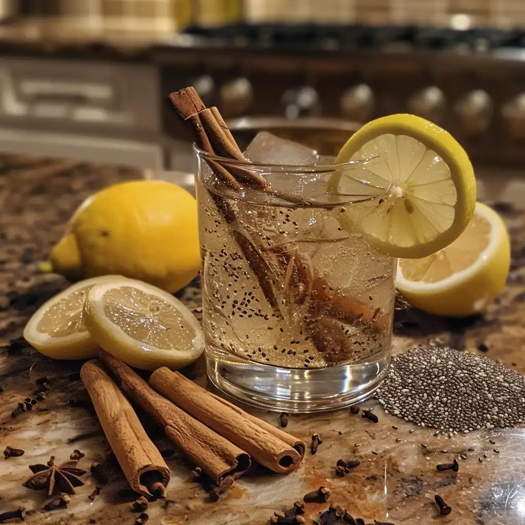 Ingredients for natural Ozempic drink recipe