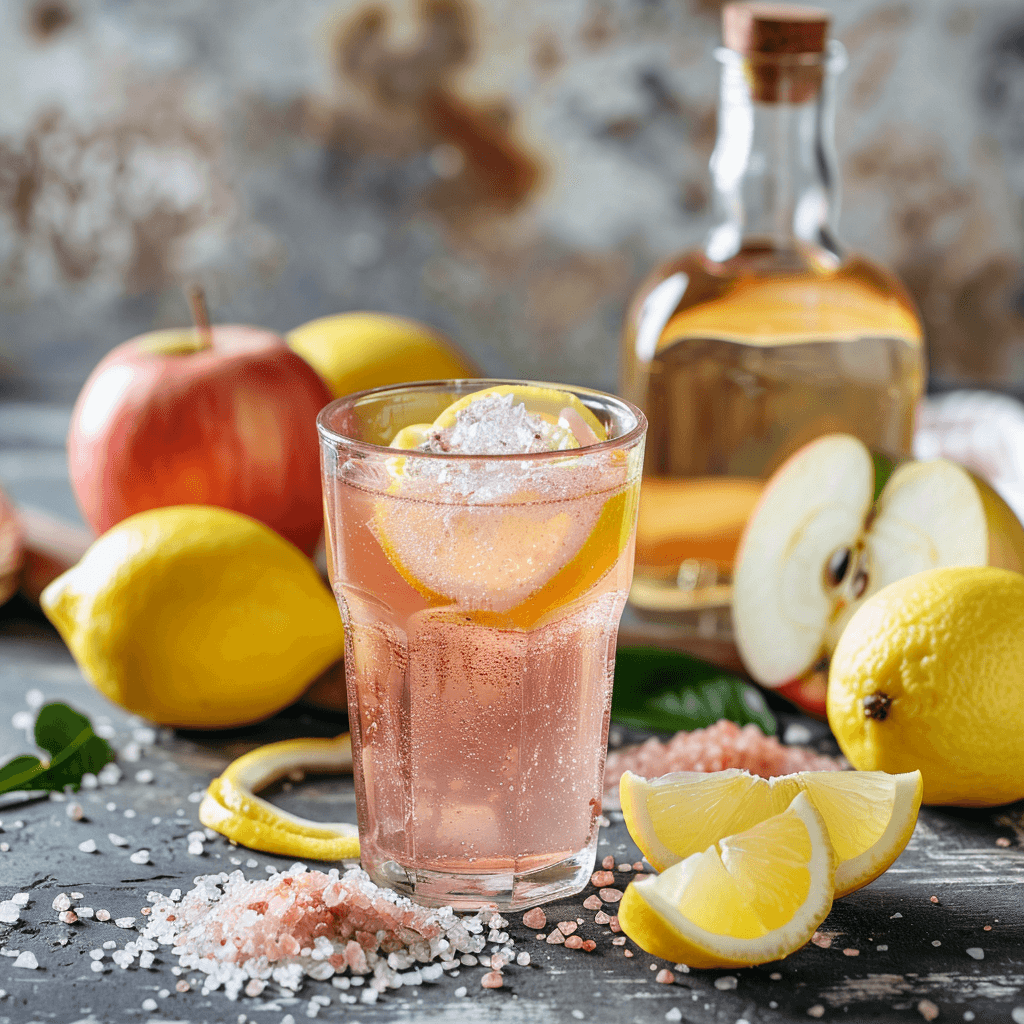 Himalayan pink salt with lemon for detox