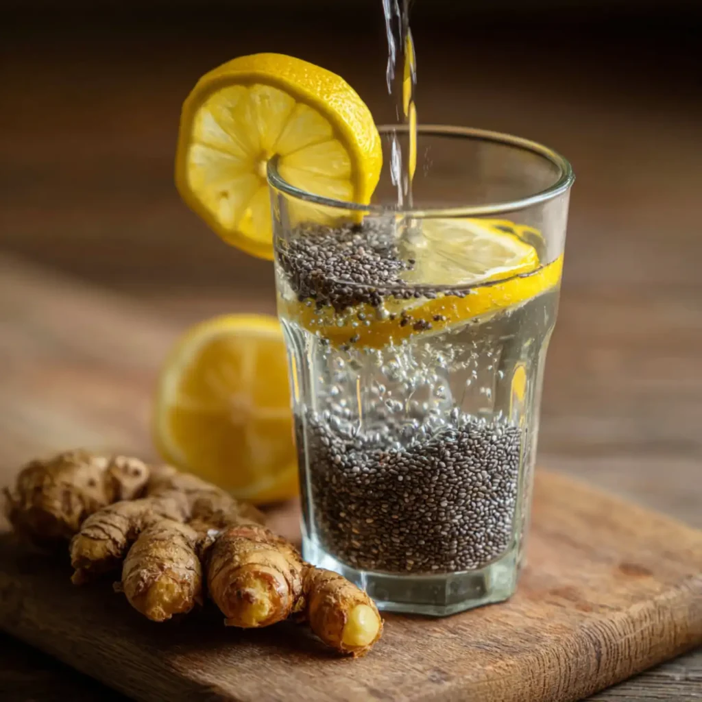 Japanese Mounjaro drink ingredients ginger chia