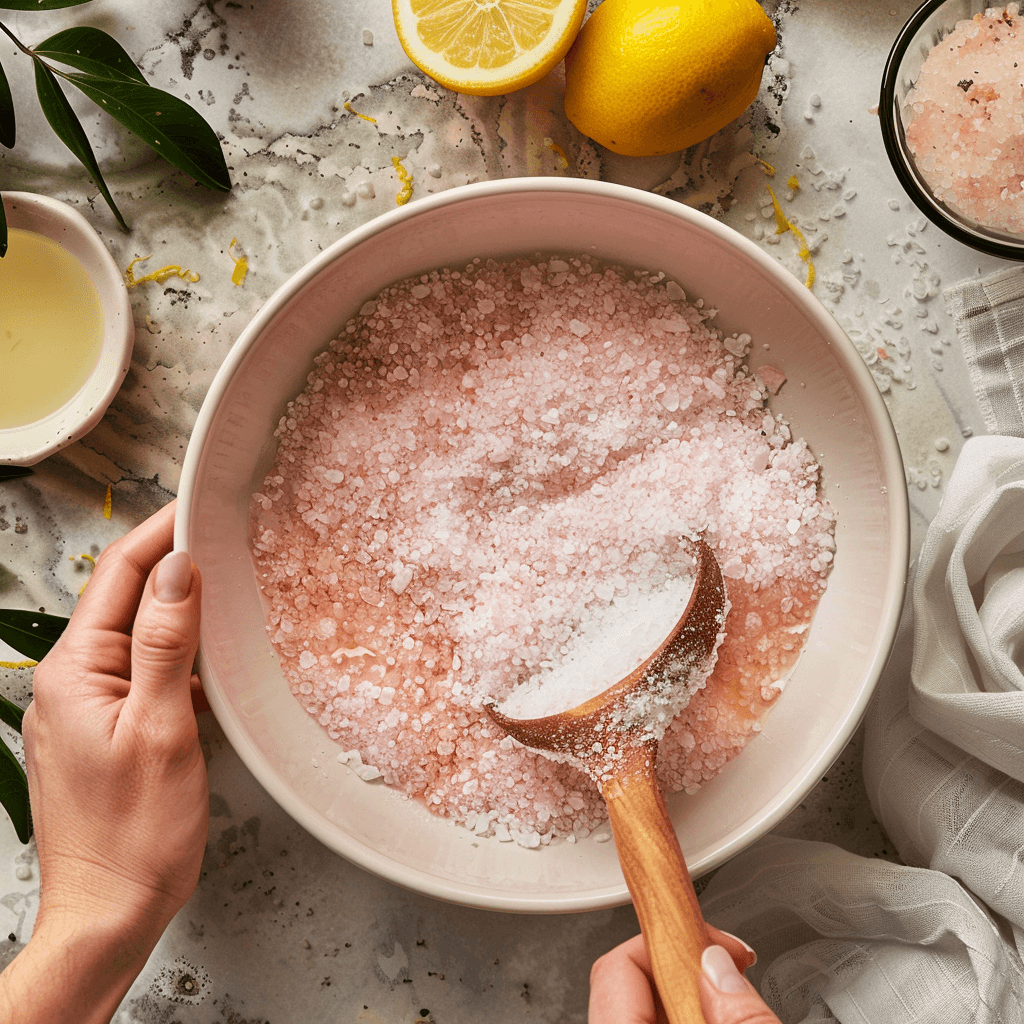 preparing pink salt recipe at home