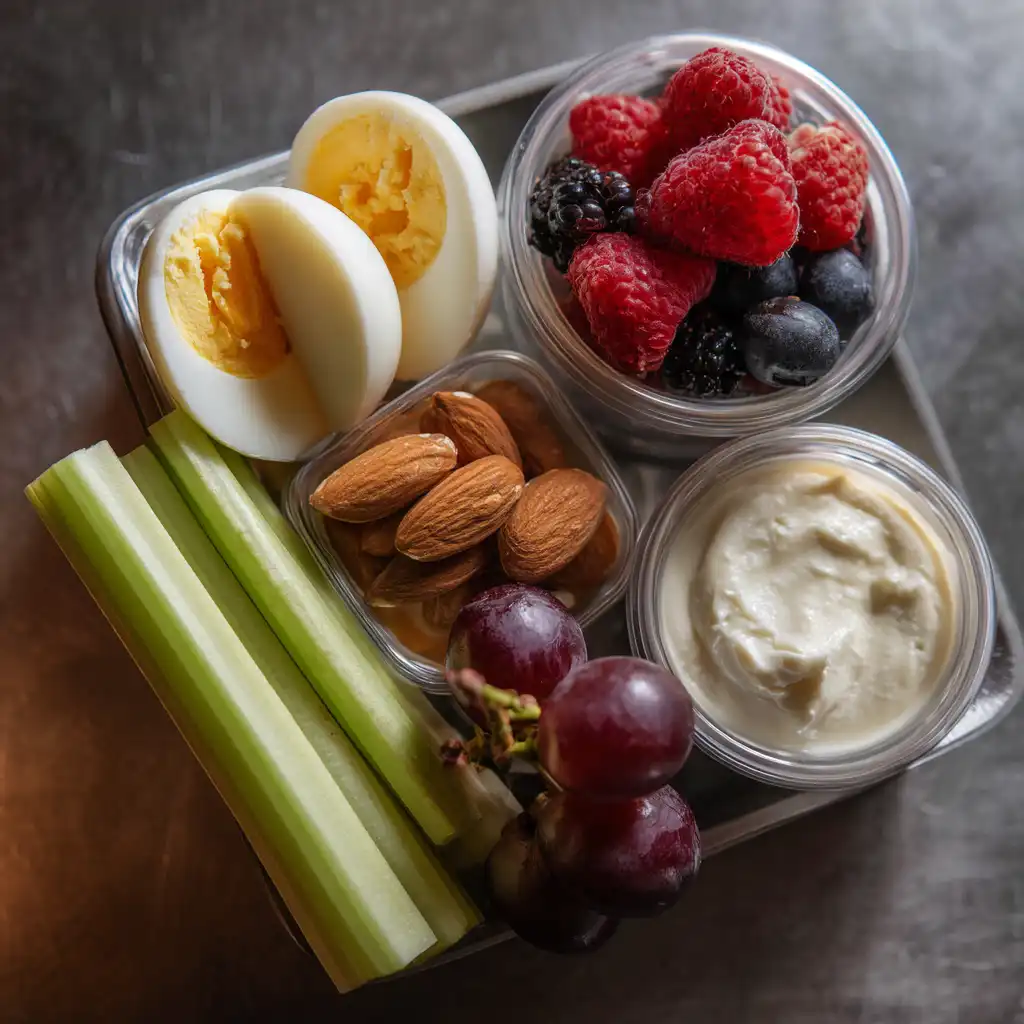 simple snacks for Wegovy diet in containers