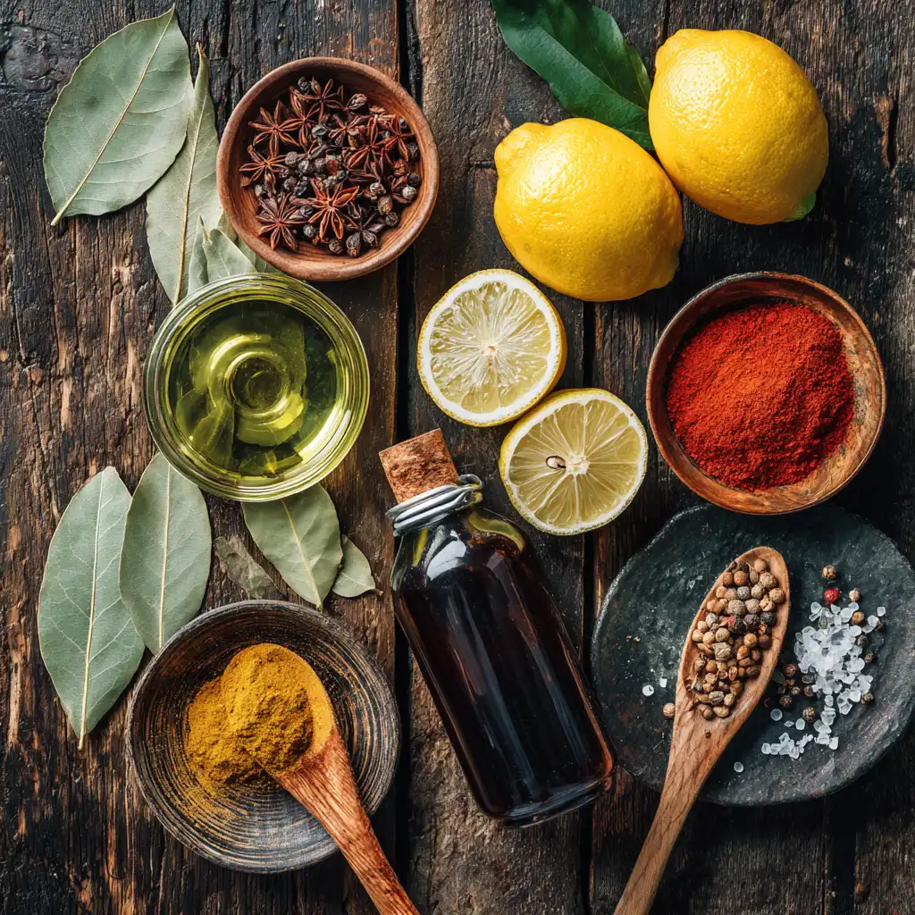 Ingredients for Brazilian Ozempic recipe for weight loss