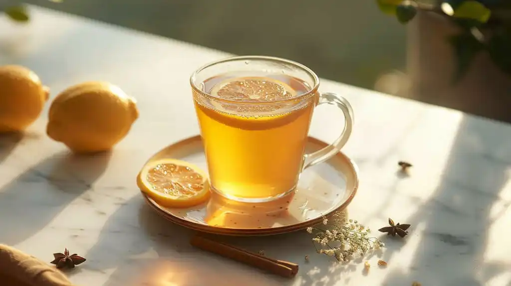 Natural Ozempic drink recipe made with lemon and ACV