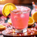 refreshing pink salt recipe drink with lemon and honey