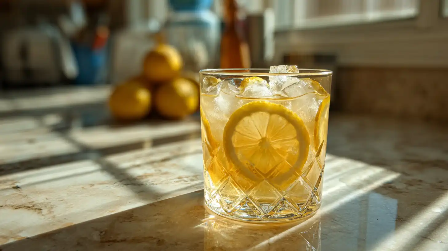 brazilian ozempic apple cider vinegar drink in a glass