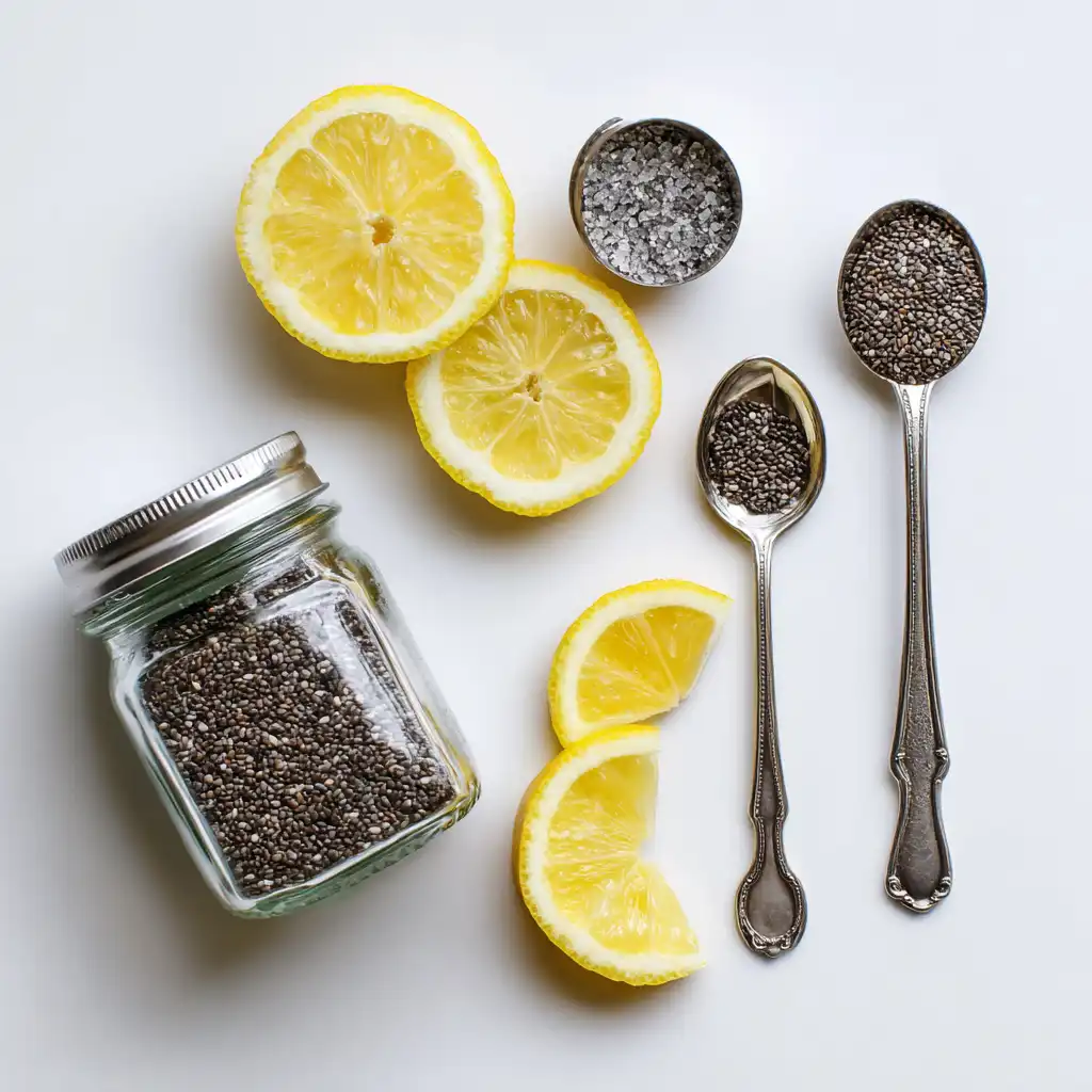 Ingredients for natural ozempic drink recipe for weight loss