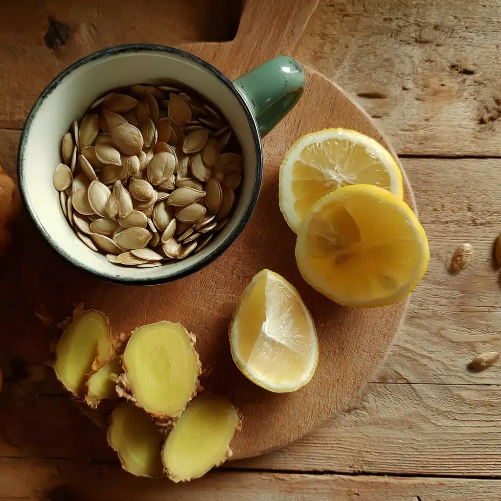 ingredients for bariatric pumpkin seed tea recipe