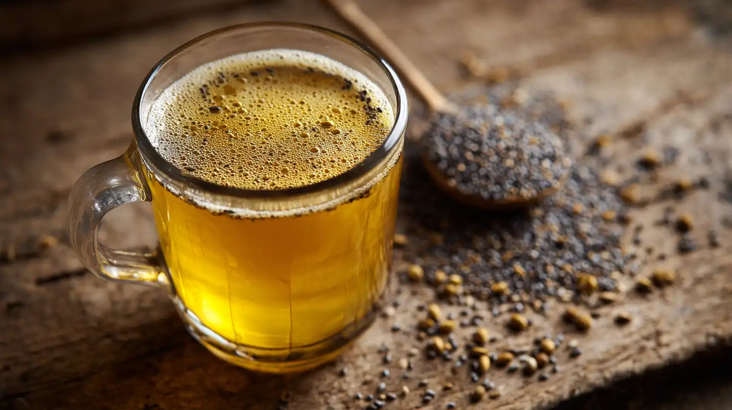 bariatric seed drink recipe with chia, cumin, and fenugreek