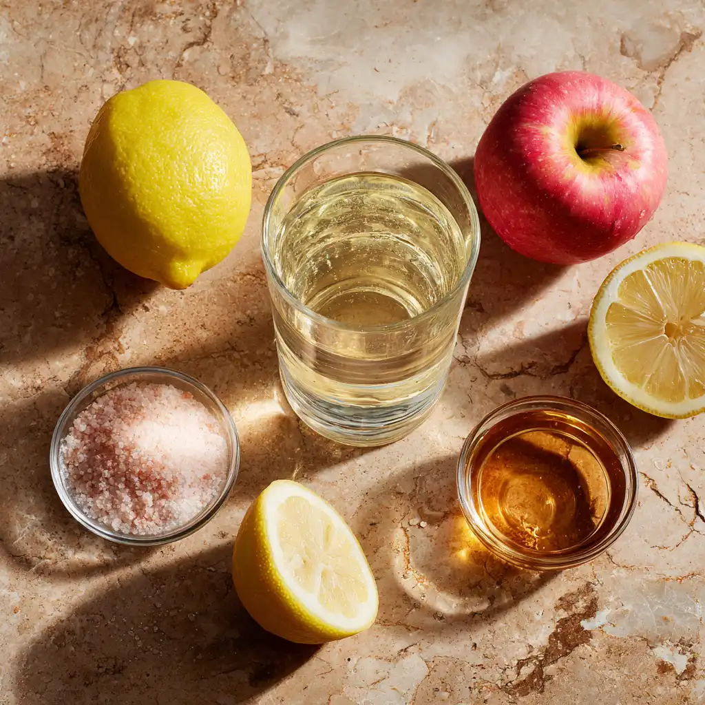 Ingredients for japanese pink salt recipe