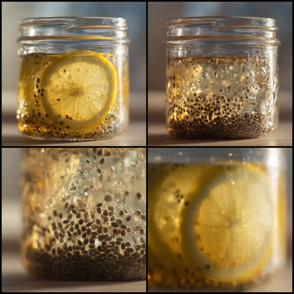 Soaking chia in lemon water for brazilian ozempic recipe